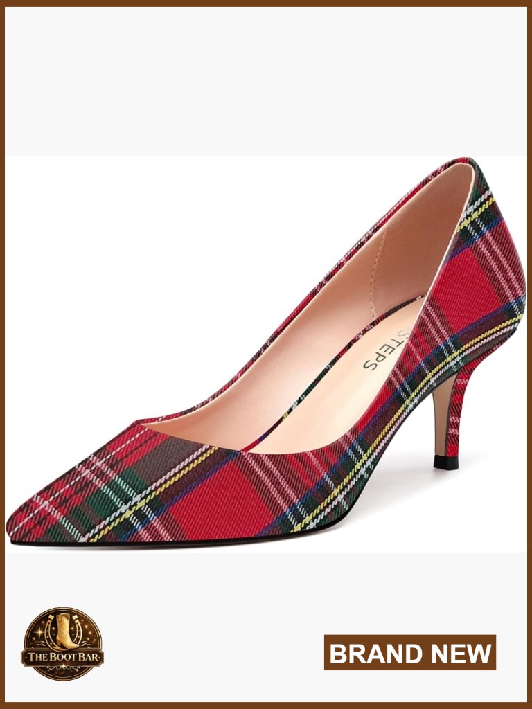 Closed Pointed Toe Low Heel Pumps For Women Comfortable Classic Dressy Shoes